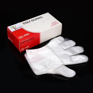 Gants jetables en poly pour usage alimentaire